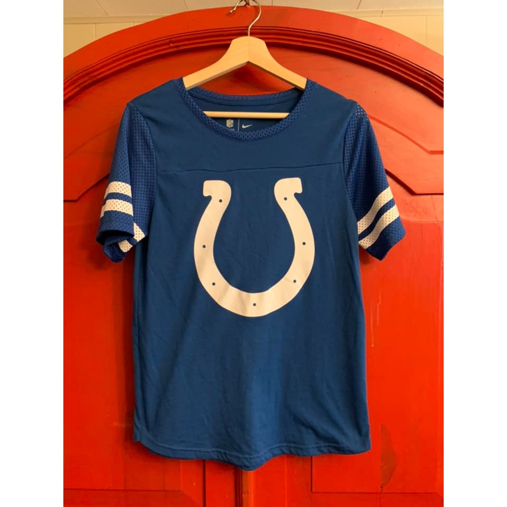 NFL Team Apparel NIKE Colts Jersey Style Shirt  EUC Size M Med